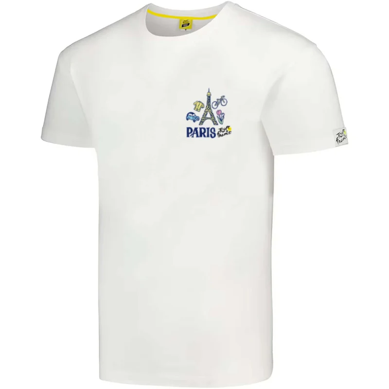 T-Shirt Tour de France Paris - Bianco