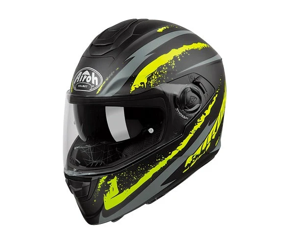 CASCO AIROH INTEGRALE ST301 LOGO GIALLO NERO OPACO