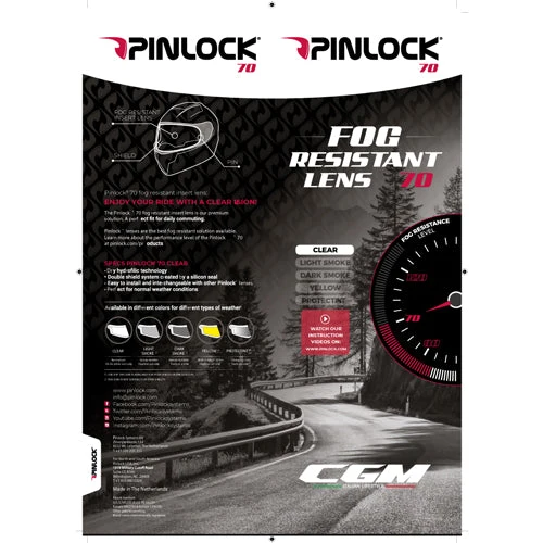 LENTE ANTIAPPANNAMENTO PINLOCK TRASPARENTE