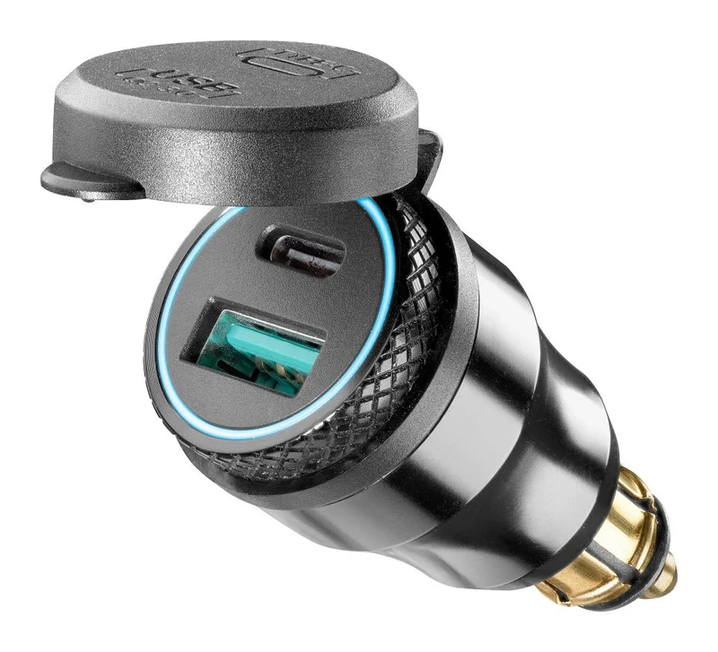 ADATTATORE USB+TYPEC PER PRESA DIN