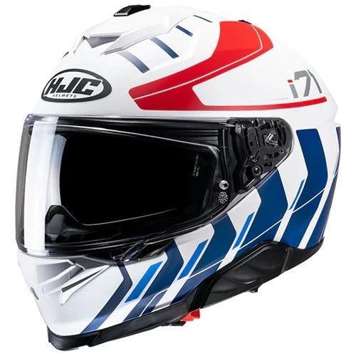 CASCO INTEGRALE HJC I71 SIMO MC21SF BIANCO ROSSO BLU OPACO