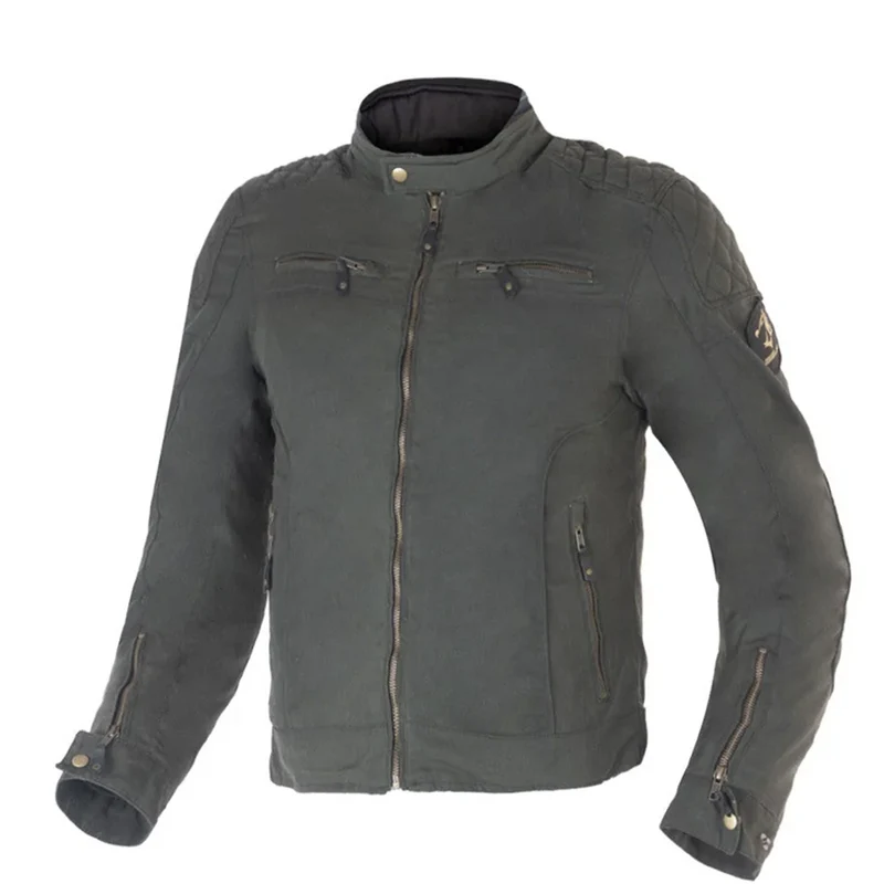 BELA FURY WAX GIACCA TESSUTO VERDE
