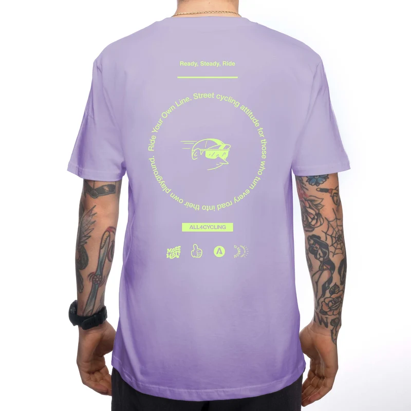 T-shirt More Watt - Lilla
