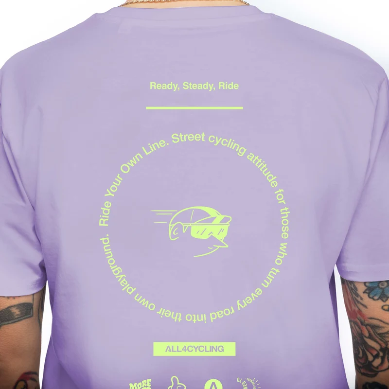 T-shirt More Watt - Lilla
