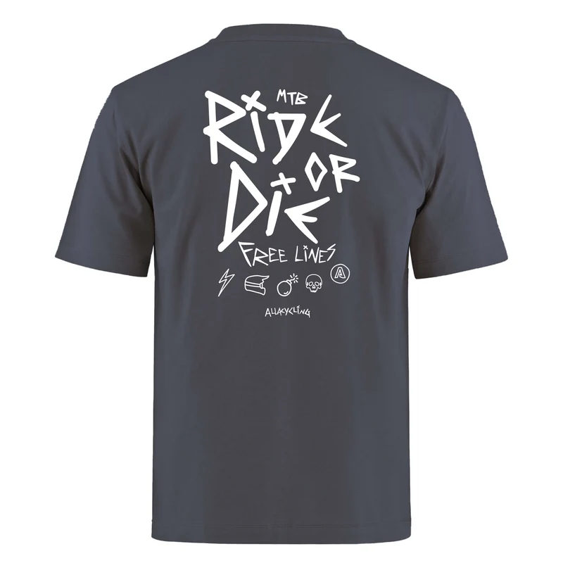 T-shirt Ride or Die - Nero