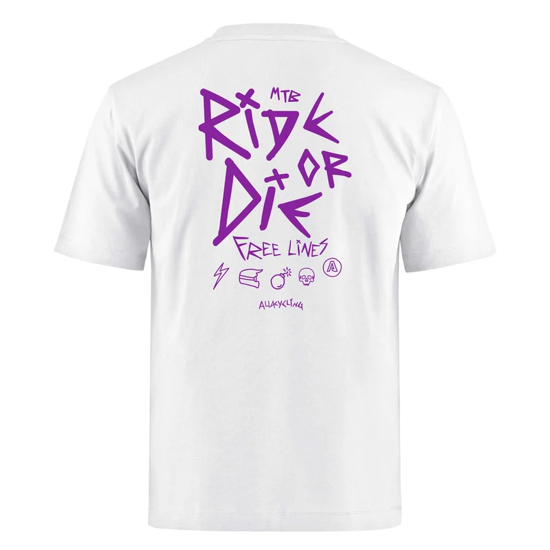 T-shirt Ride or Die - Bianco