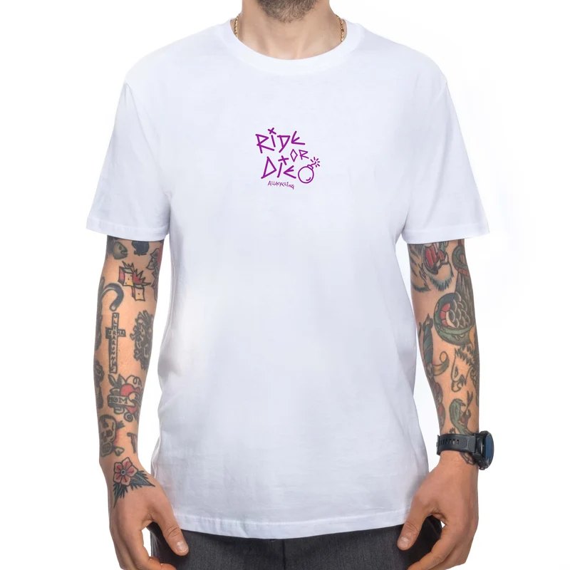 T-shirt Ride or Die - Bianco