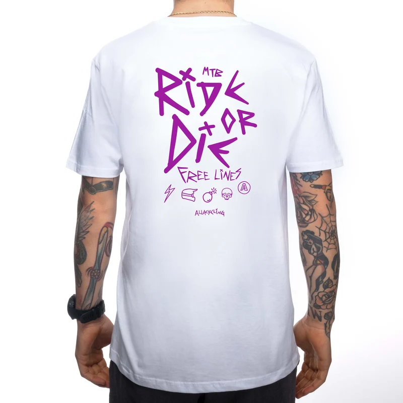 T-shirt Ride or Die - Bianco