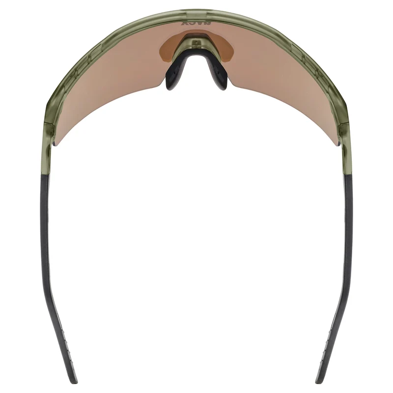 Occhiali Uvex Flowline - Olive Matt Mirror Gold