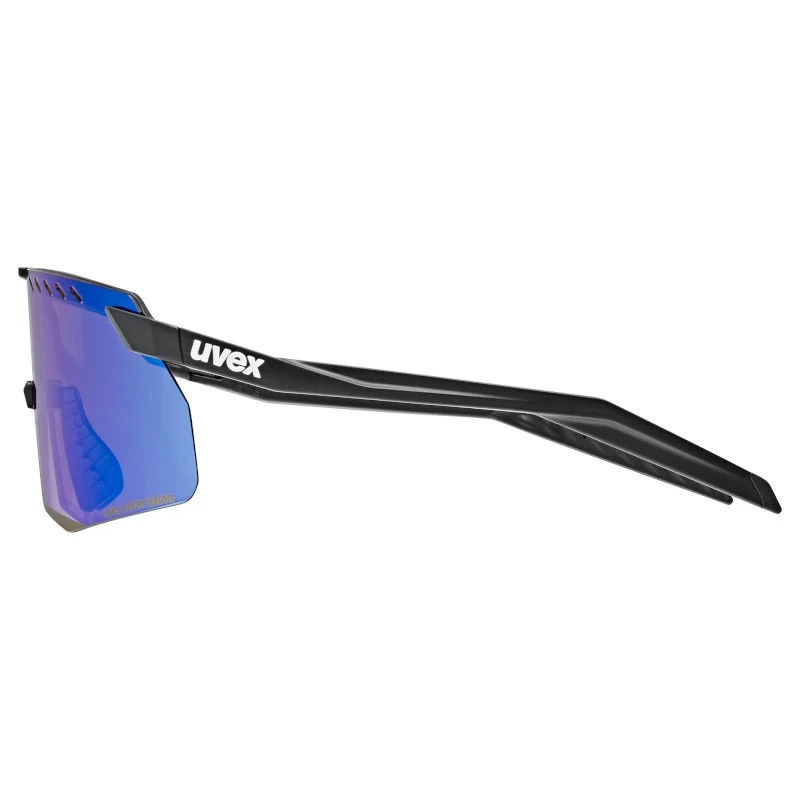 Occhiali Uvex Pace Stage S CV - Black Matt Mirror blue