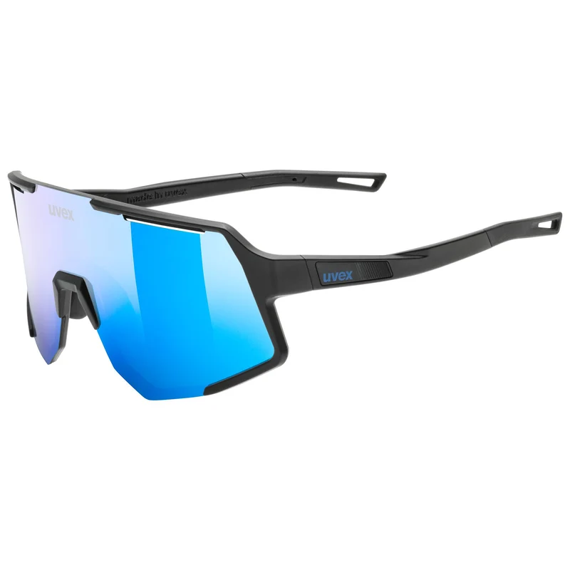 Occhiali Uvex Sequenze - Black Matte Mirror Blue