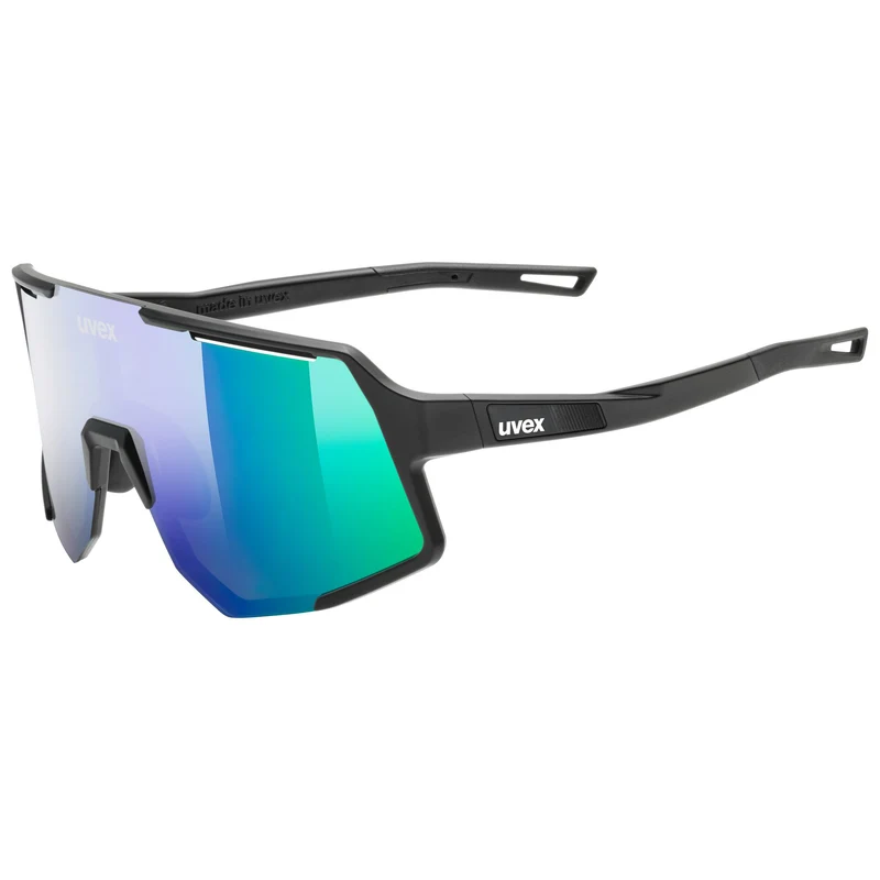 Occhiali Uvex Sequenze - Black Matte Mirror Green