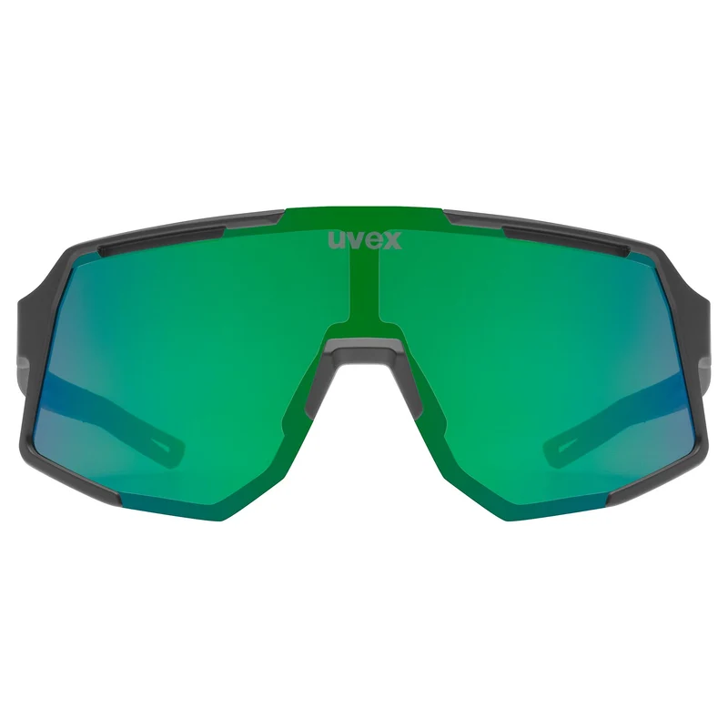 Occhiali Uvex Sequenze - Black Matte Mirror Green