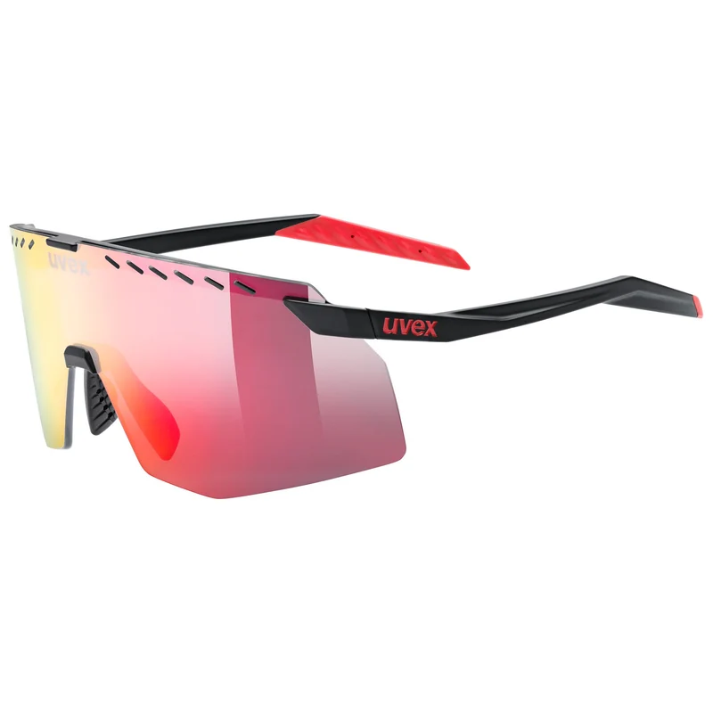 Occhiali Uvex Pace Stage - Black Matte Mirror Red
