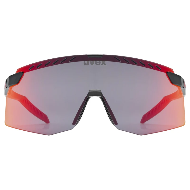 Occhiali Uvex Pace Stage - Black Matte Mirror Red