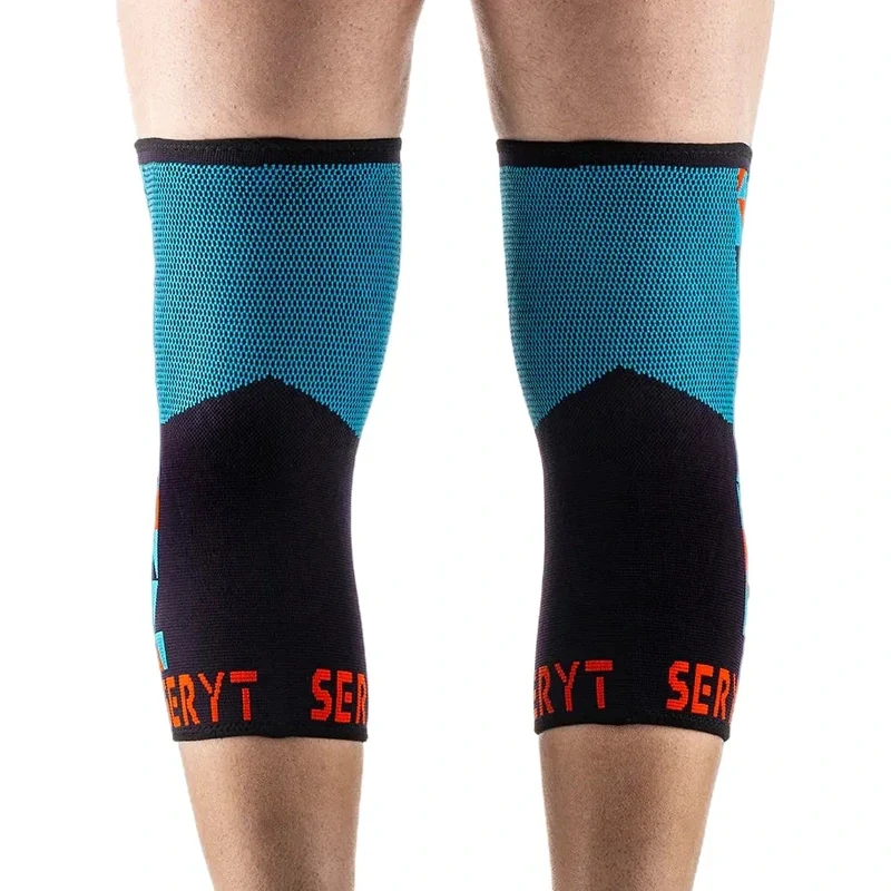 Protezioni ginocchio Seryt Flow - Azzurro rosso