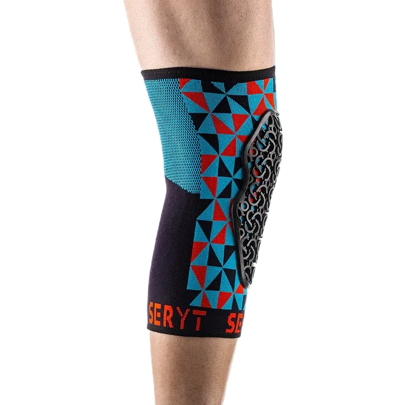 Protezioni ginocchio Seryt Flow - Azzurro rosso