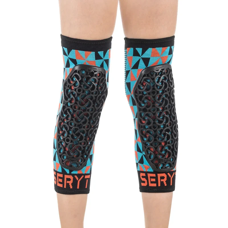 Protezioni ginocchio bambino Seryt Flow - Azzurro rosso