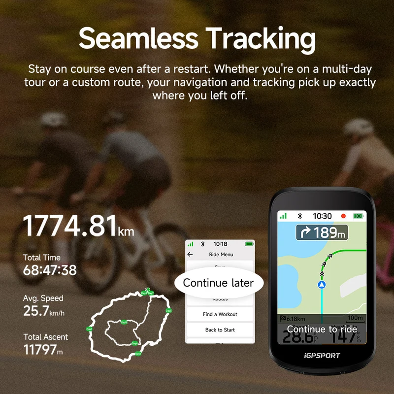 Ciclocomputer gps iGPSPORT BSC500 - Nero