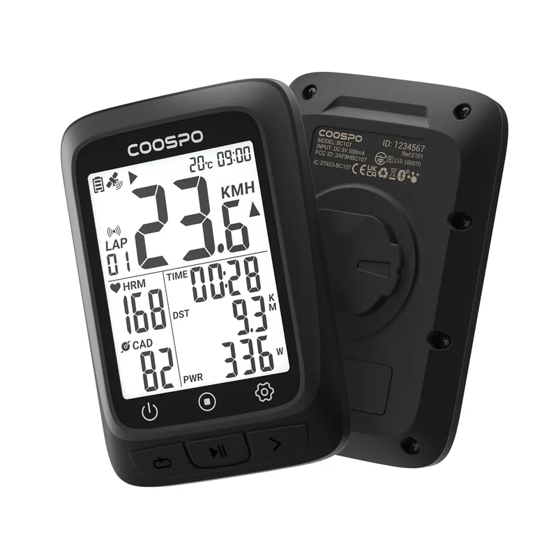 Ciclocomputer Coospo Gps BC107 - Nero