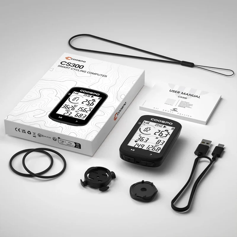 Ciclocomputer Coospo Gps CS300 - Nero