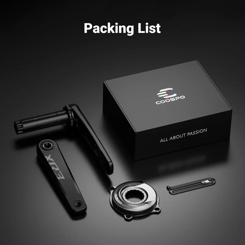 Guarnitura Power Meter Coospo S10 Alloy - Nero