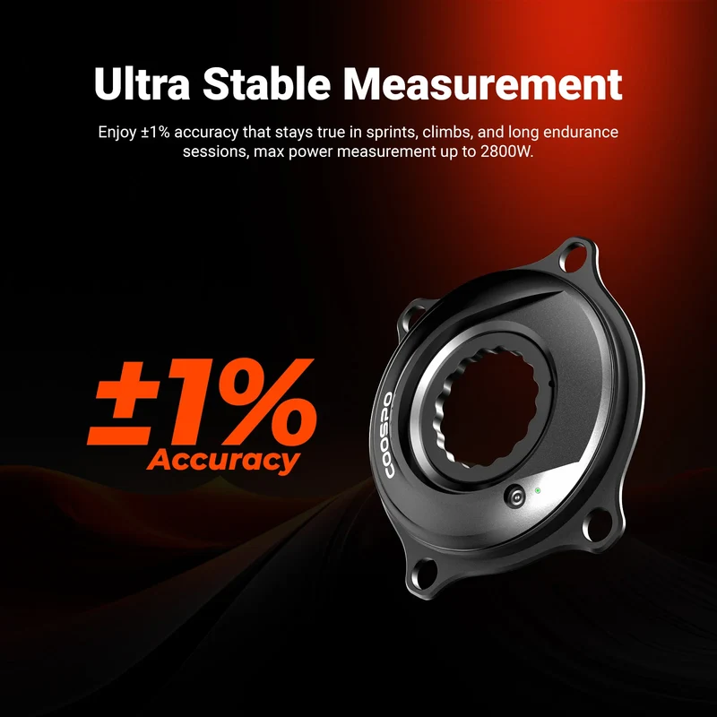 Guarnitura Power Meter Coospo S10 Alloy - Nero