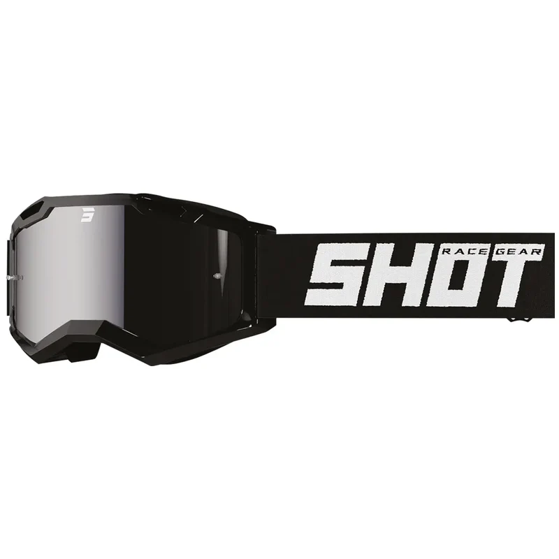 SHOT ROCKET KID 2.0 GAFAS DI MOTOCROSS SOLID IRIDIUM NERO BRILLANTE
