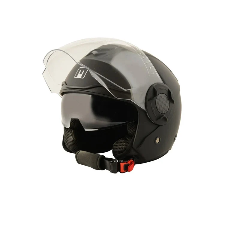 CASCO JET MPH DOPPIA VISIERA AREATO NERO OPACO