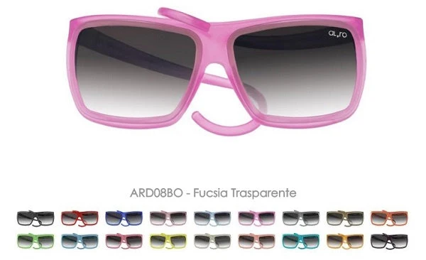 OCCHIALE SQUARE FUCSIA TRASPARENTE ARD08BO