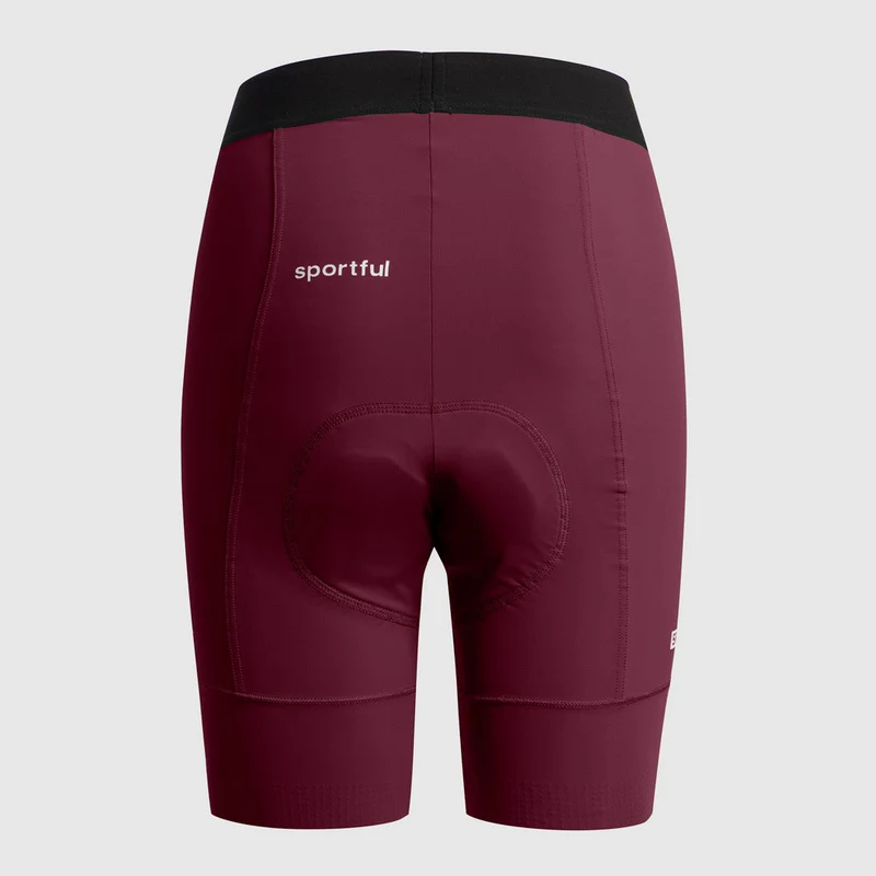 Pantaloncini donna Sportful Colorful Rider - Bordeaux
