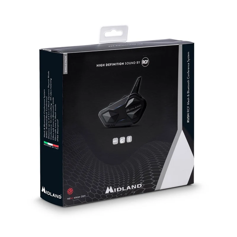 INTERFONO C1527 RUSH RCF SINGOLO BLUETOOTH MIDLAND 2022