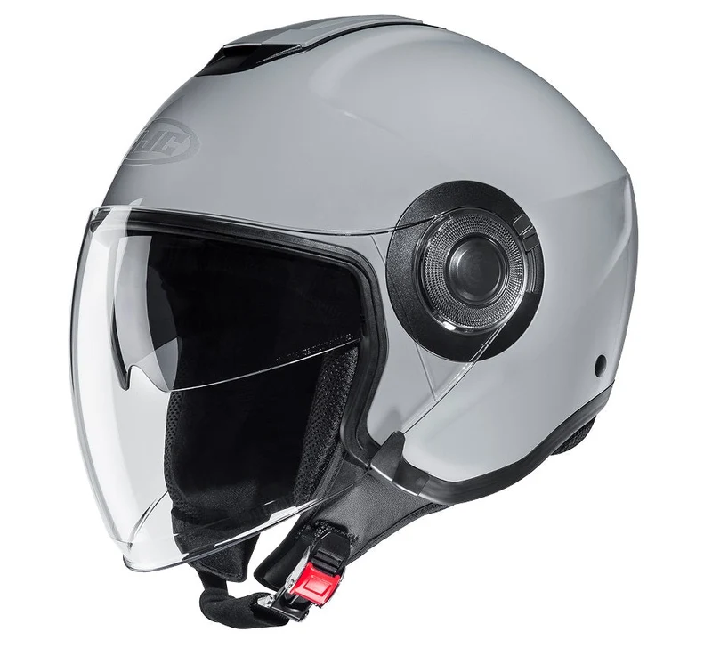 CASCO JET HJC I40 GRIGIO CHIARO LUCIDO