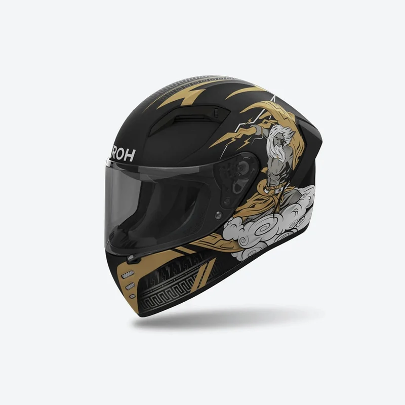CASCO INTEGRALE AIROH CONNOR ZEUS OM.22.06 NERO GRAFICA ZEUS