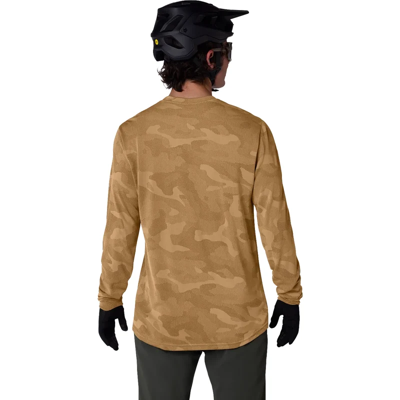 Maglia maniche lunghe mtb Fox Ranger TruDri - Marrone chiaro