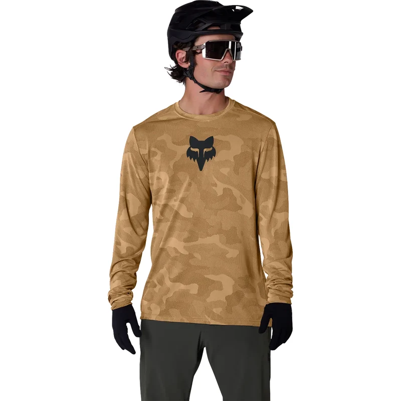 Maglia maniche lunghe mtb Fox Ranger TruDri - Marrone chiaro
