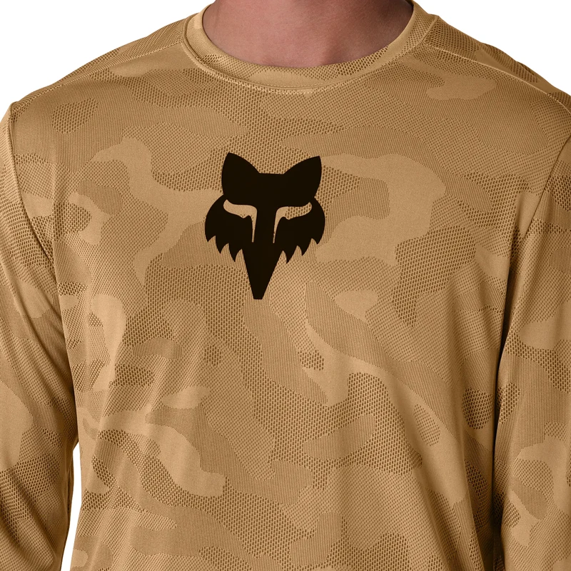 Maglia maniche lunghe mtb Fox Ranger TruDri - Marrone chiaro