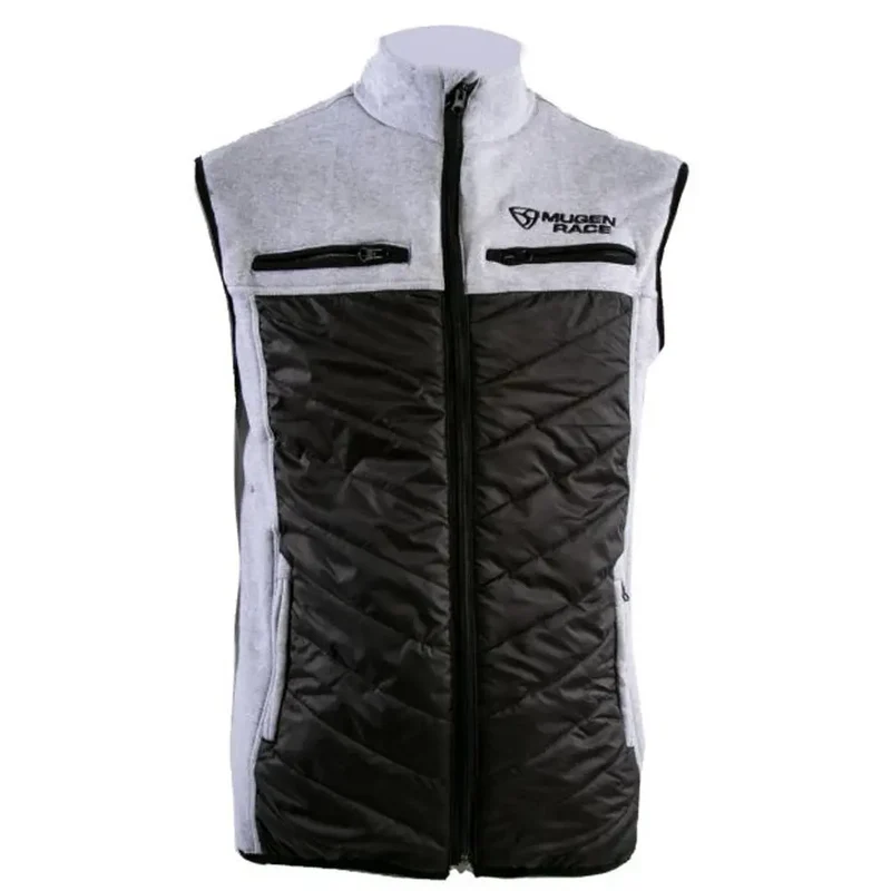 MUGENRACE W-MNR-2491 Gilet Motociclista Armw-Two Grigio Chiaro Nero