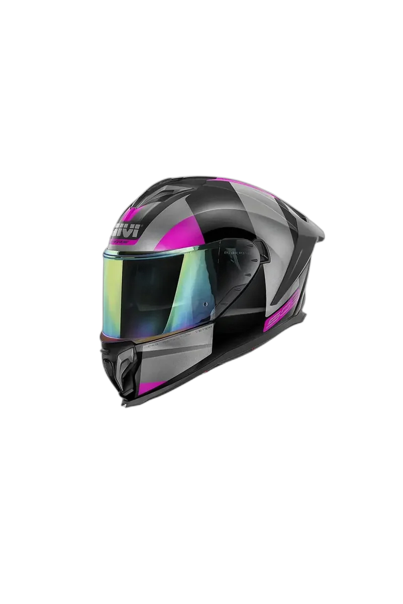 GIVI H503 VISION INTEGRALE CASCHI DI MOTO NERO TITANIO FUCSIA