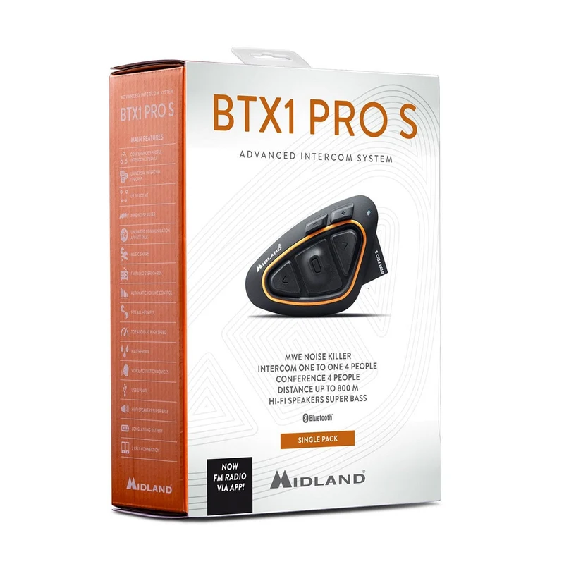 INTERFONO C1411.04 BTX1 S PRO SINGOLO BLUETOOTH MIDLAND 2022