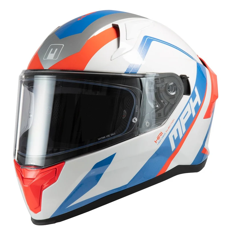 CASCO INTEGRALE MPH TIGER ECE-22-06 BIANCO BLU ROSSO