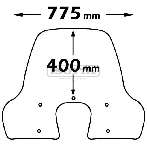 PARABREZZA CON ATTACCHI A734N PIAGGIO BEVERLY 125-300 ANNO 2010 IN POI 350RST ANNO 2012