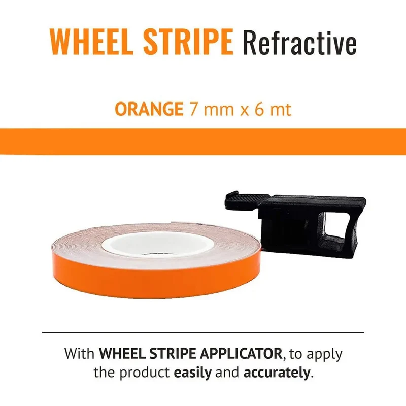 WELL STRIPE ARANCIO KTM CON APPL.MM 7-6