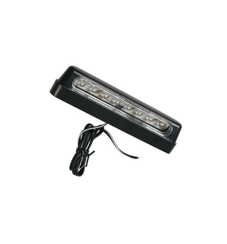 LUCE TARGA A 8 LED BLU