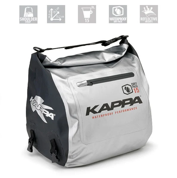 BORSA ZAINO WA407S RUCKSACK WP PICCOLO 13 LT. GRIGIO MOTO E SCOOTER KAPPA