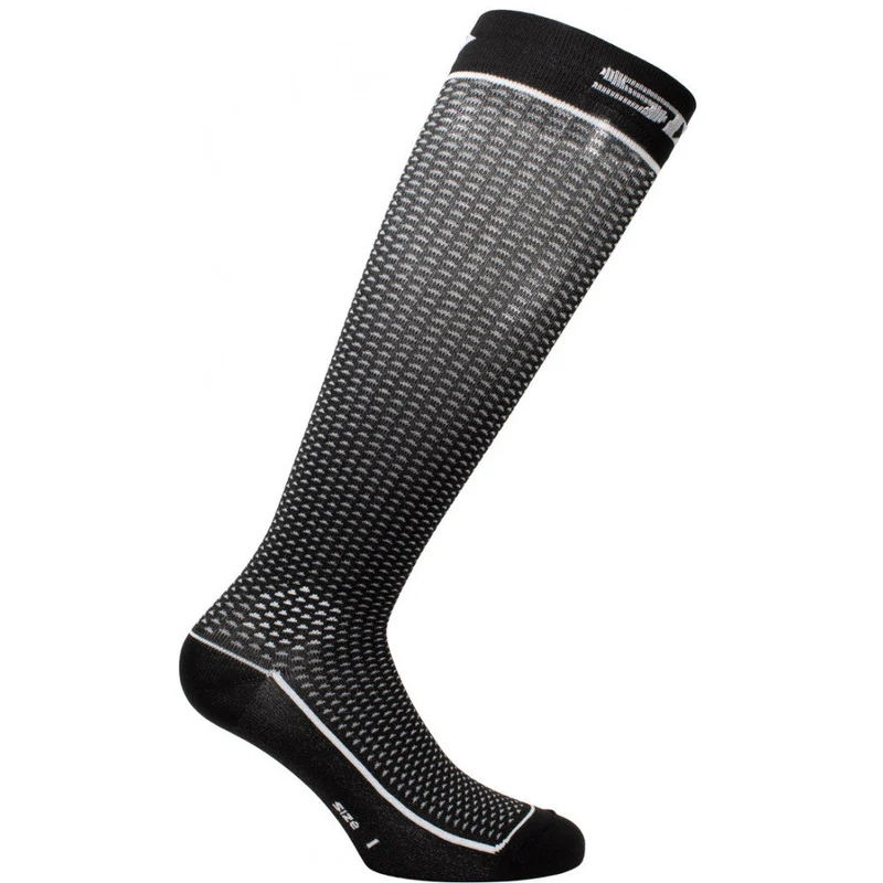 CALZETTONE LUNGO SIX2 NERO CARBON