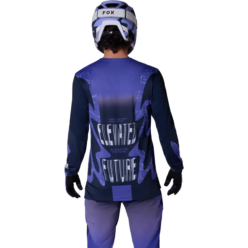 Maglia maniche lunghe mtb Fox Flexair Diffuse - Viola