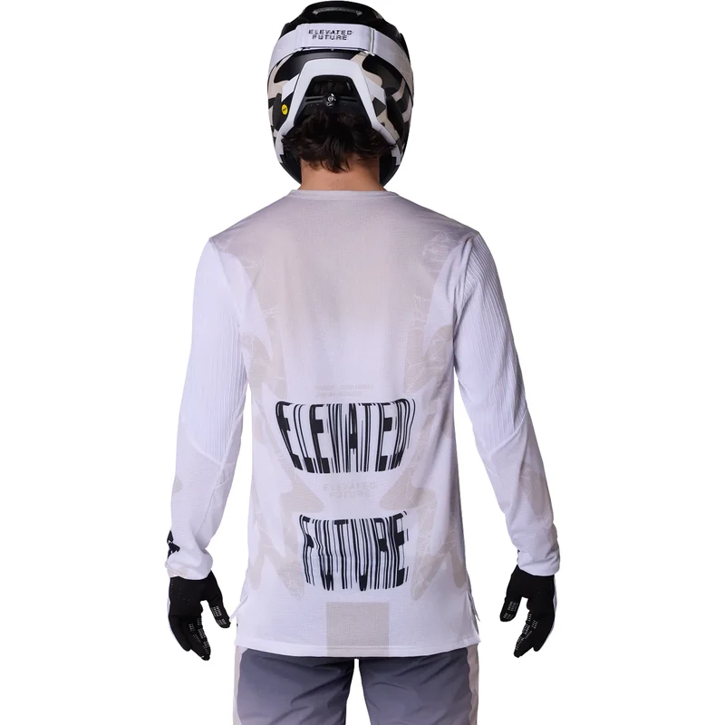 Maglia maniche lunghe mtb Fox Flexair Diffuse - Bianco