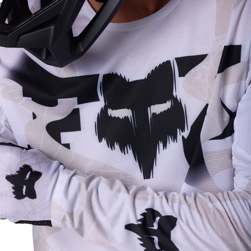 Maglia maniche lunghe mtb Fox Flexair Diffuse - Bianco