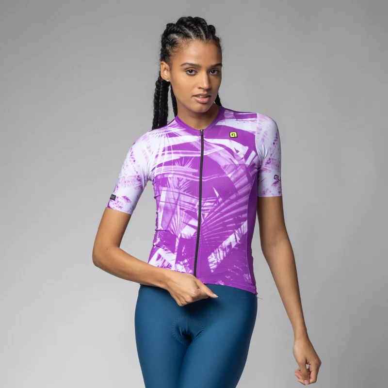 Maglia donna Ale PR-E Palm - Viola